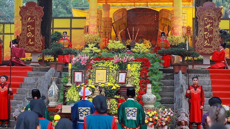 Imperial Citadel Ceremonies during tet
