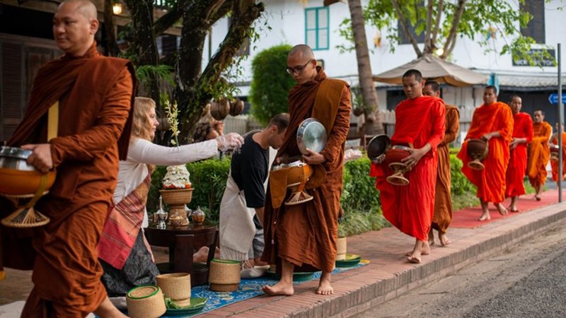 Witness the Tak Bat – Monks’ Alms Giving Ceremony